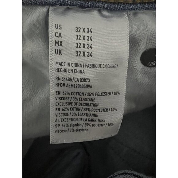 American Eagle Next Level Flex Skinny Sandblasted Jeans Stretch Relaxed 32x34 - Picture 9 of 10